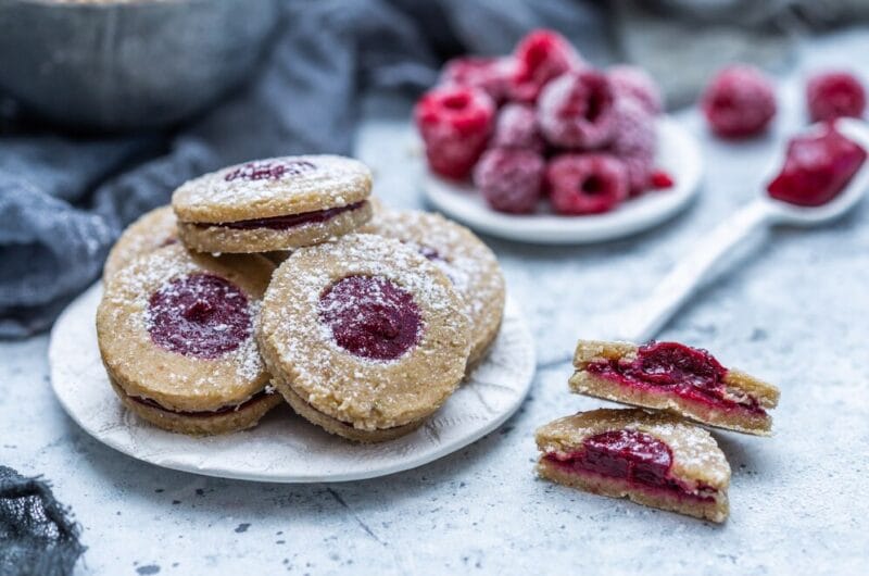 Sablés à la framboise façon "lunettes"
