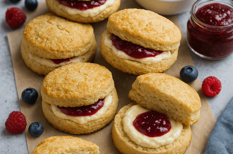 Scones façon Cheesecake aux fruits rouges