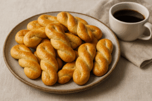 Koulourakia – Biscuits Grecs Torsadés à la Vanille