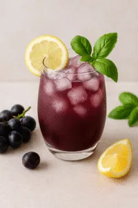 Mocktail Uva & Basilico (raisin frais, citron & basilic)