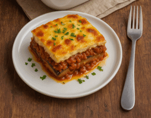 Moussaka Grecque Traditionnelle – Aubergines, Viande et Béchamel