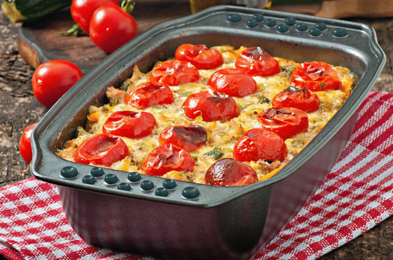 Gratin de légumes aux tomates cerises