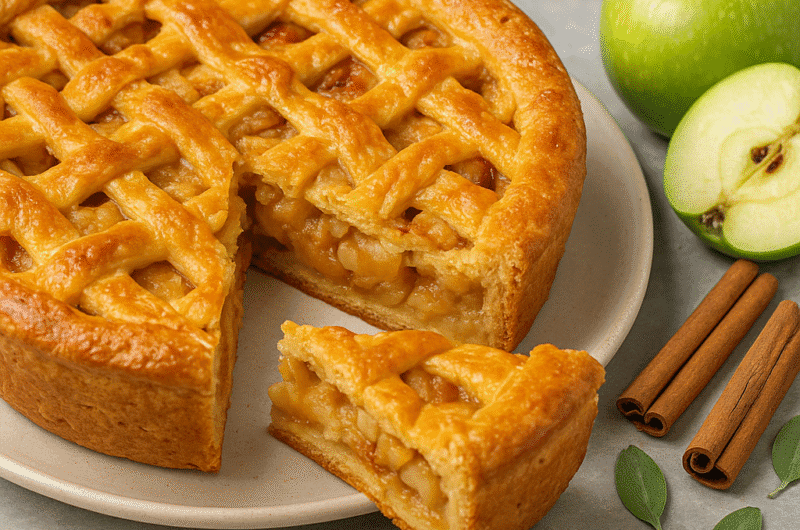 Tarte aux pommes rustique