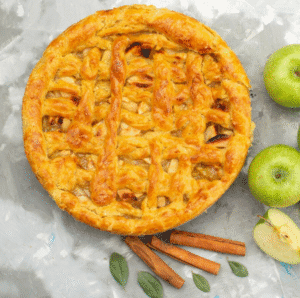 Tarte aux Pommes Maison avec Cannelle et Pâte Brisée Rustique (Origine : France / USA)