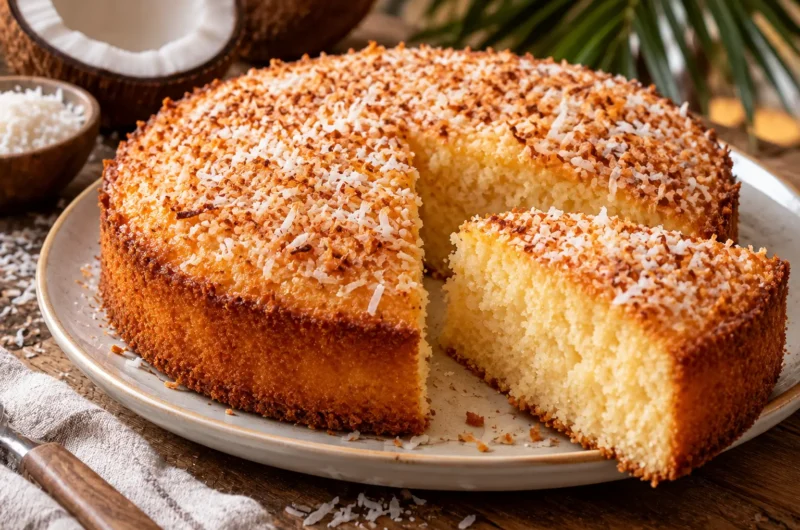 Gâteau moelleux à la noix de coco