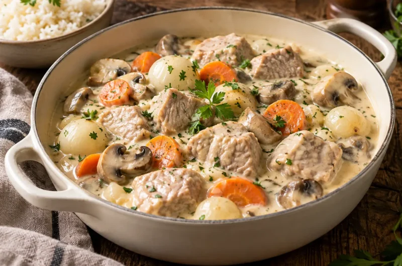 Blanquette de veau traditionnelle : recette à l’ancienne et sauce crémeuse