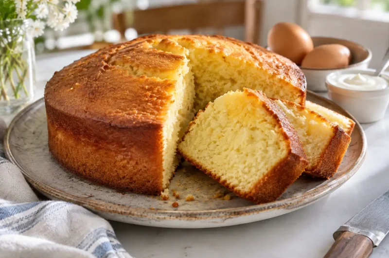 Gâteau au yaourt moelleux : la recette facile avec un pot